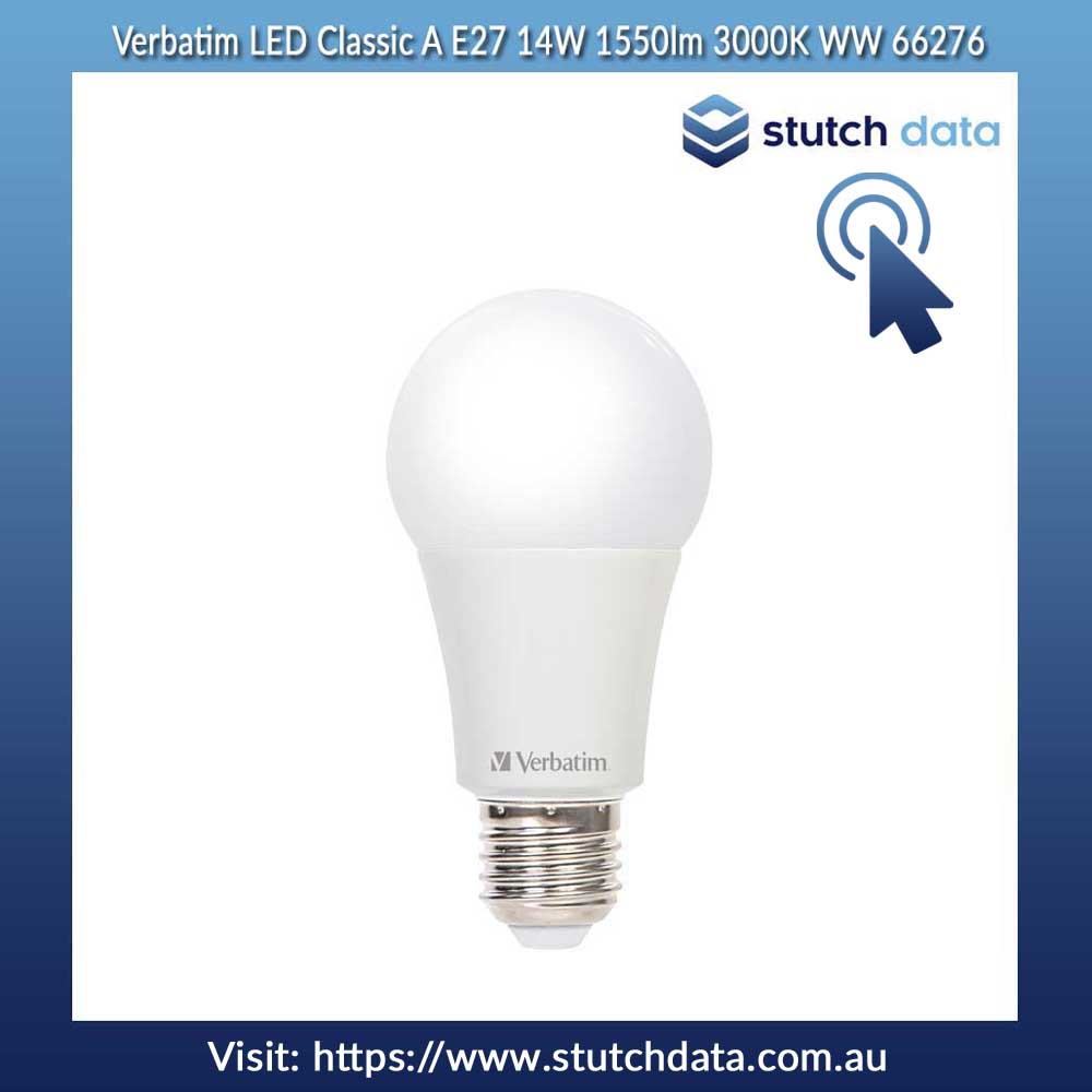 Image of Verbatim LED Classic A E27 14W 1550lm 3000K WW 66276