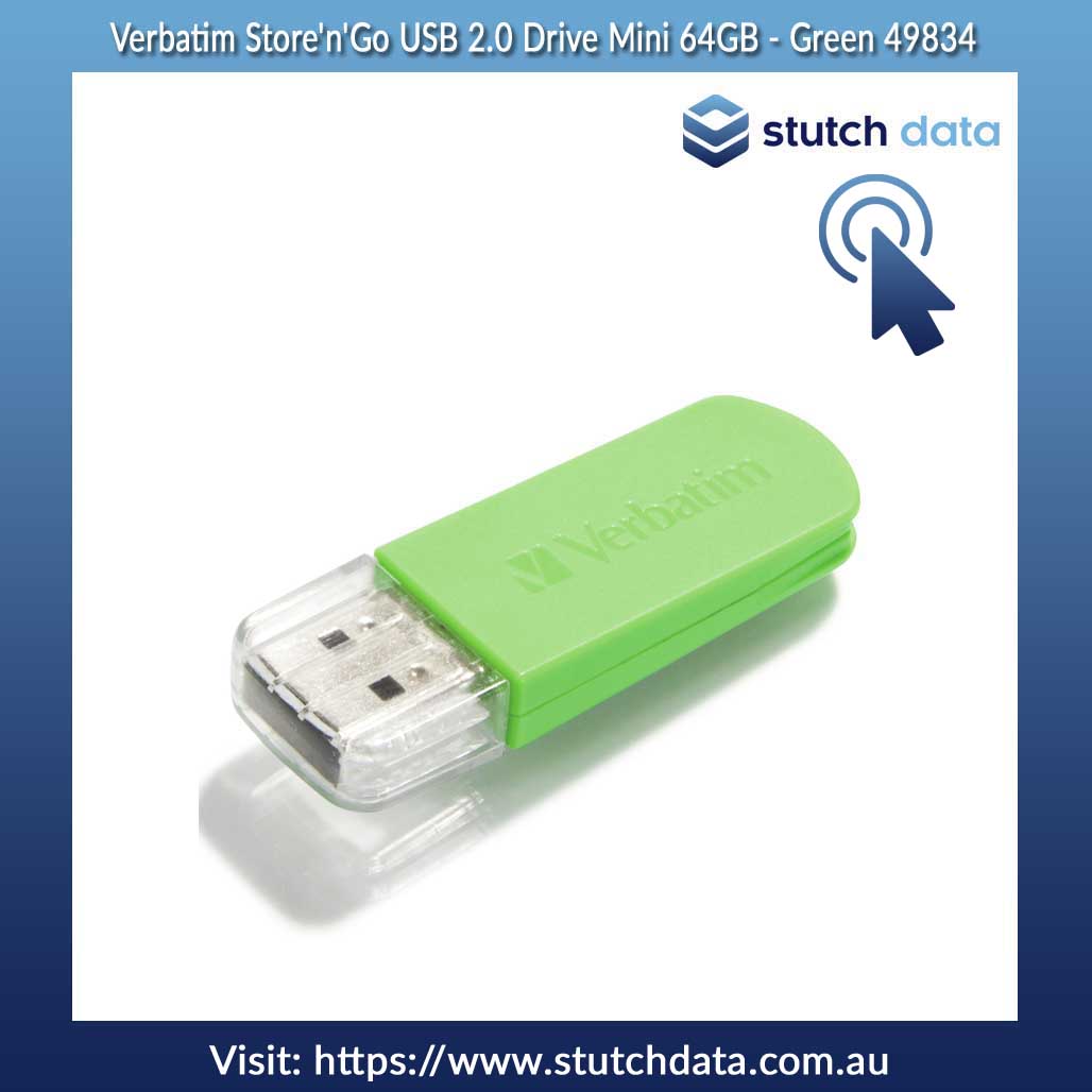 Image of Verbatim Store'n'Go USB 2.0 Drive Mini 64GB - Green 49834