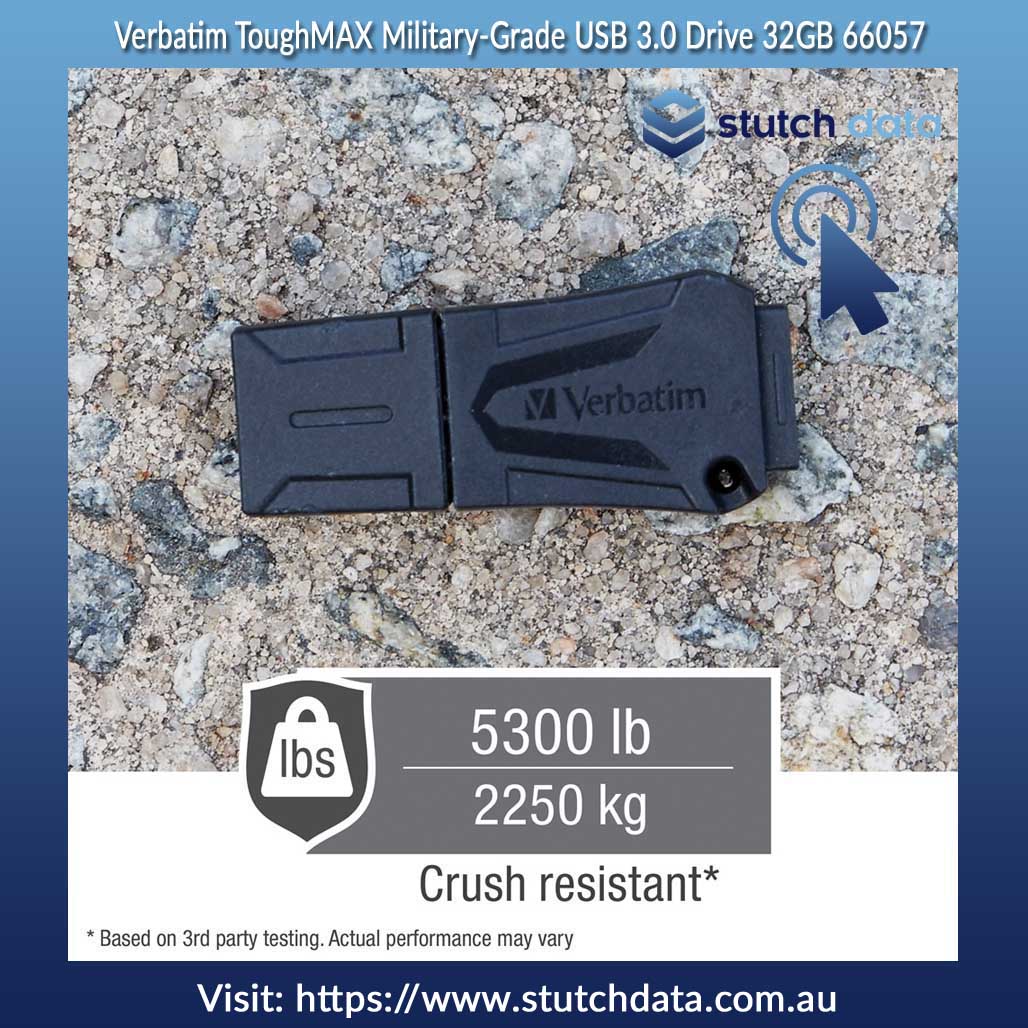 Image of Verbatim ToughMAX Military-Grade USB 3.0 Drive 32GB 66057 crush resistant