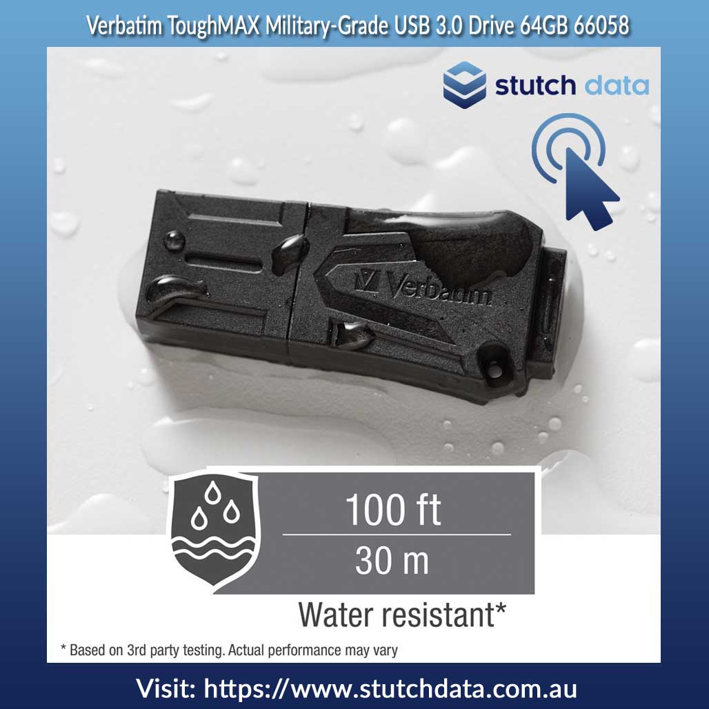 Image of Verbatim ToughMAX Military-Grade USB 3.0 Drive 64GB 66058 water resistant